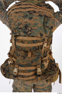 Photos Casey Schneider US Troops backpack detail of uniform upper…